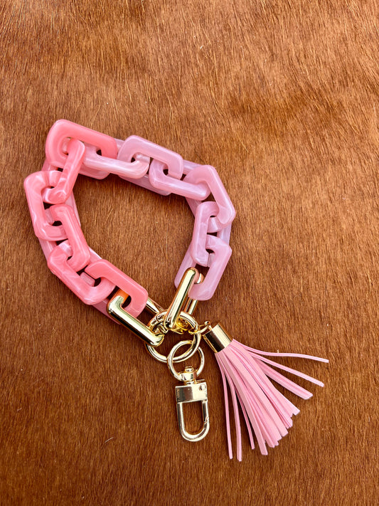 Pink Bracelet Keychain