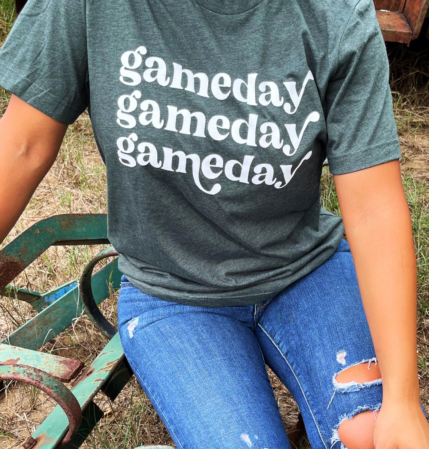Distressed Game Day Tee
