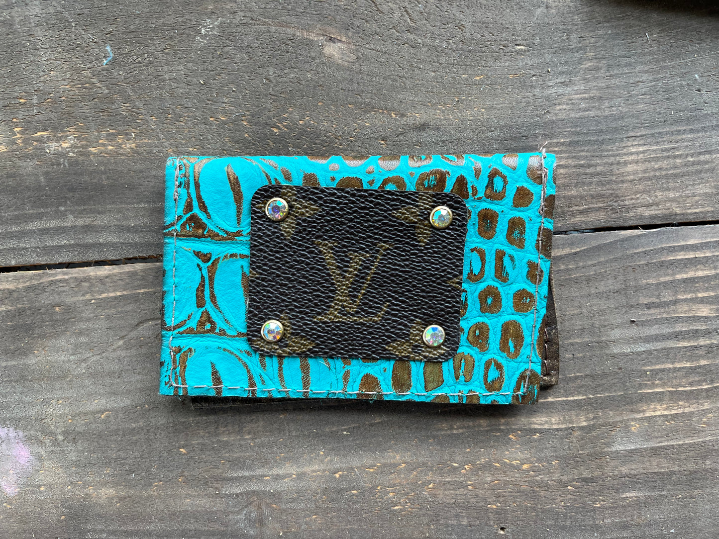 Turquoise Credit Card Holder (1) - Keep it Gypsy