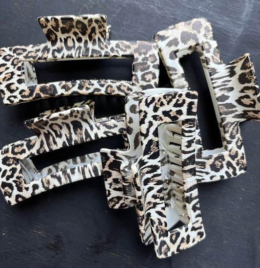 Large Leopard Print - Hair Clip