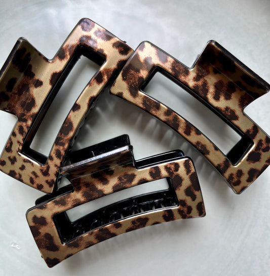 Leopard Print Hair Clip