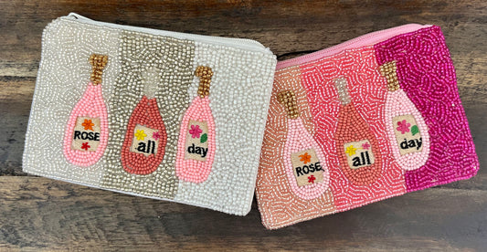 Rose All Day Beaded Pouch