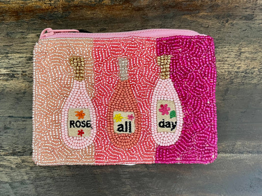 Rose All Day Beaded Pouch