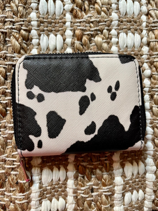Cow Print Wallet